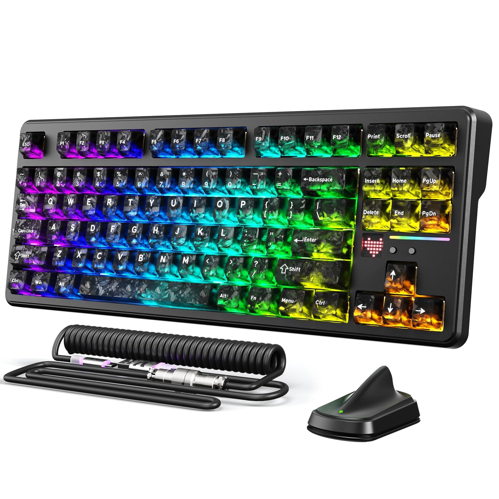 Attack Shark X87 8K Wireless Keyboard, Ink Shadow