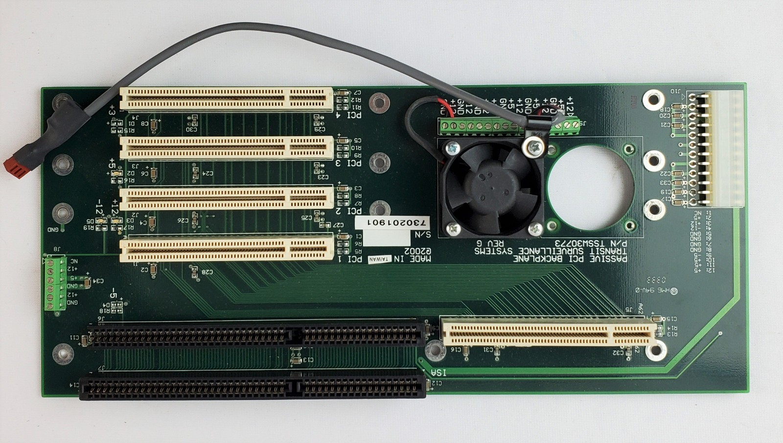 Transit Surveillance Systems TSSW30773 Passive Backplane
