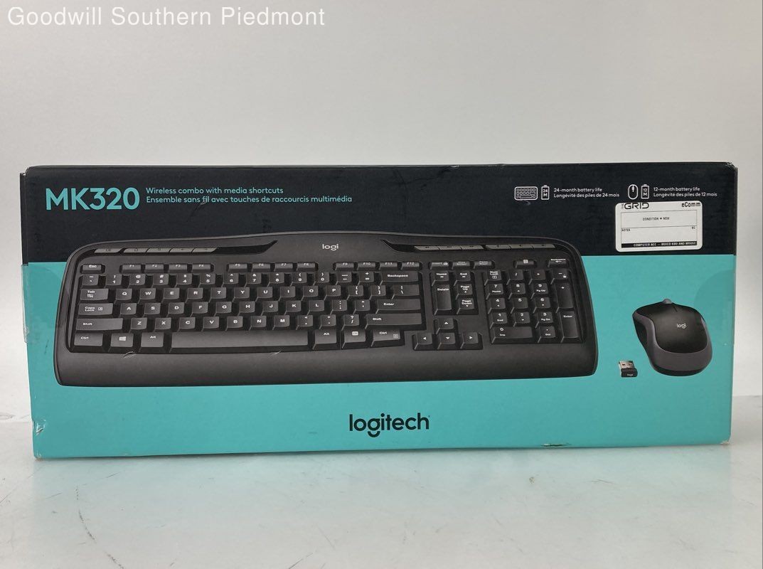 Logitech MK320 Wireless Keyboard and Mouse Combo - New