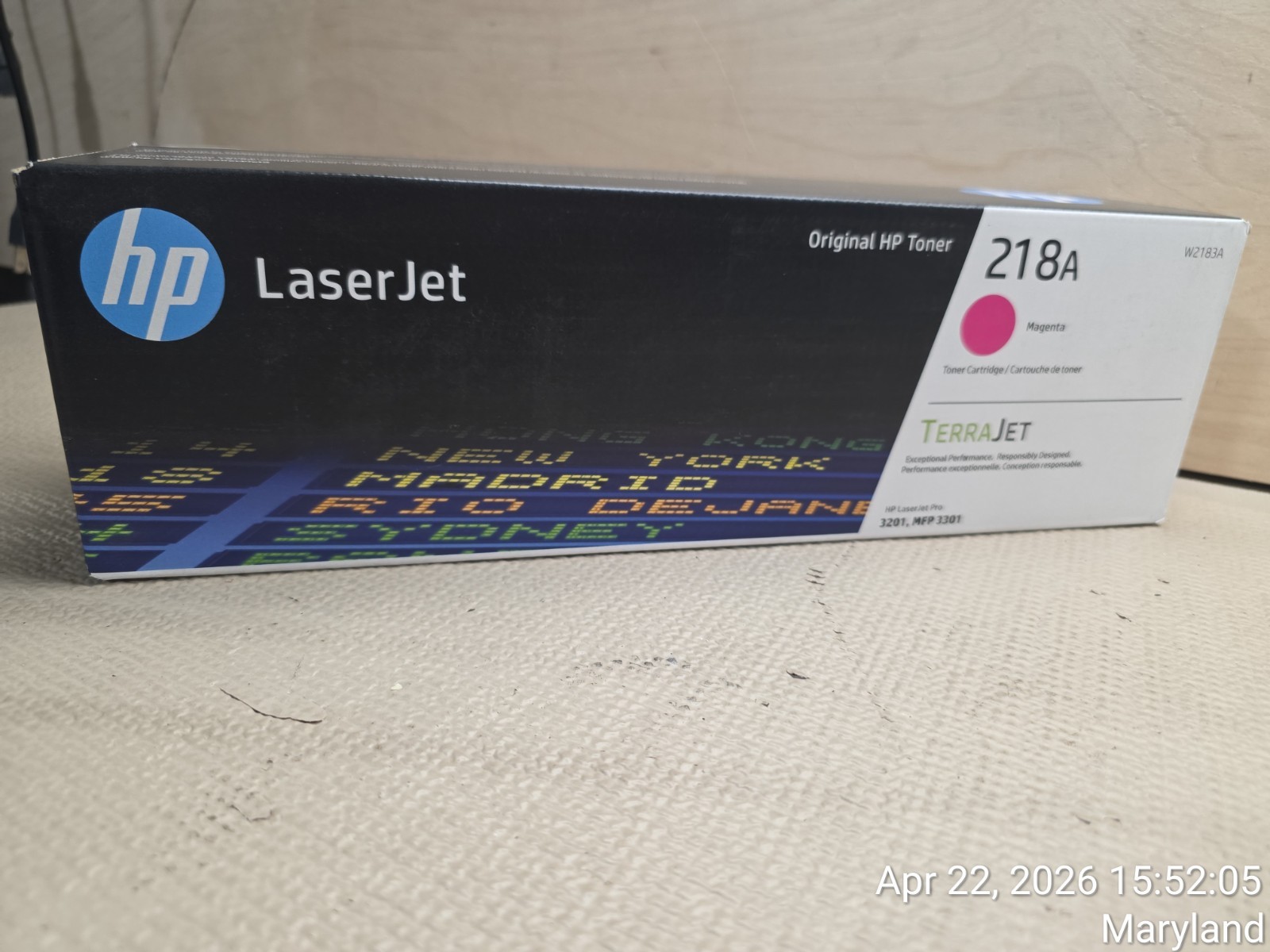 HP 218A Magenta Original LaserJet Toner Cartridge  magenta, W2183A