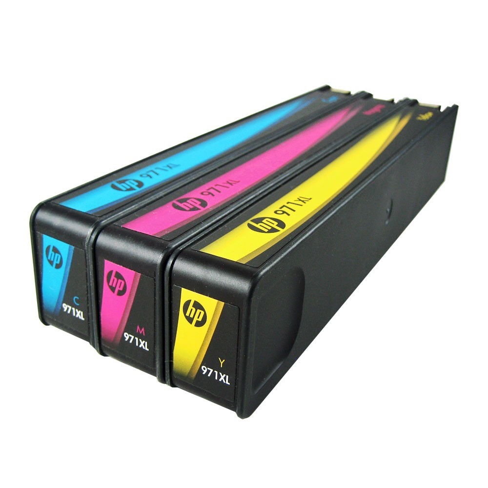 3pk Genuine HP 971XL Color X476dn X576dn X451dn X551dw