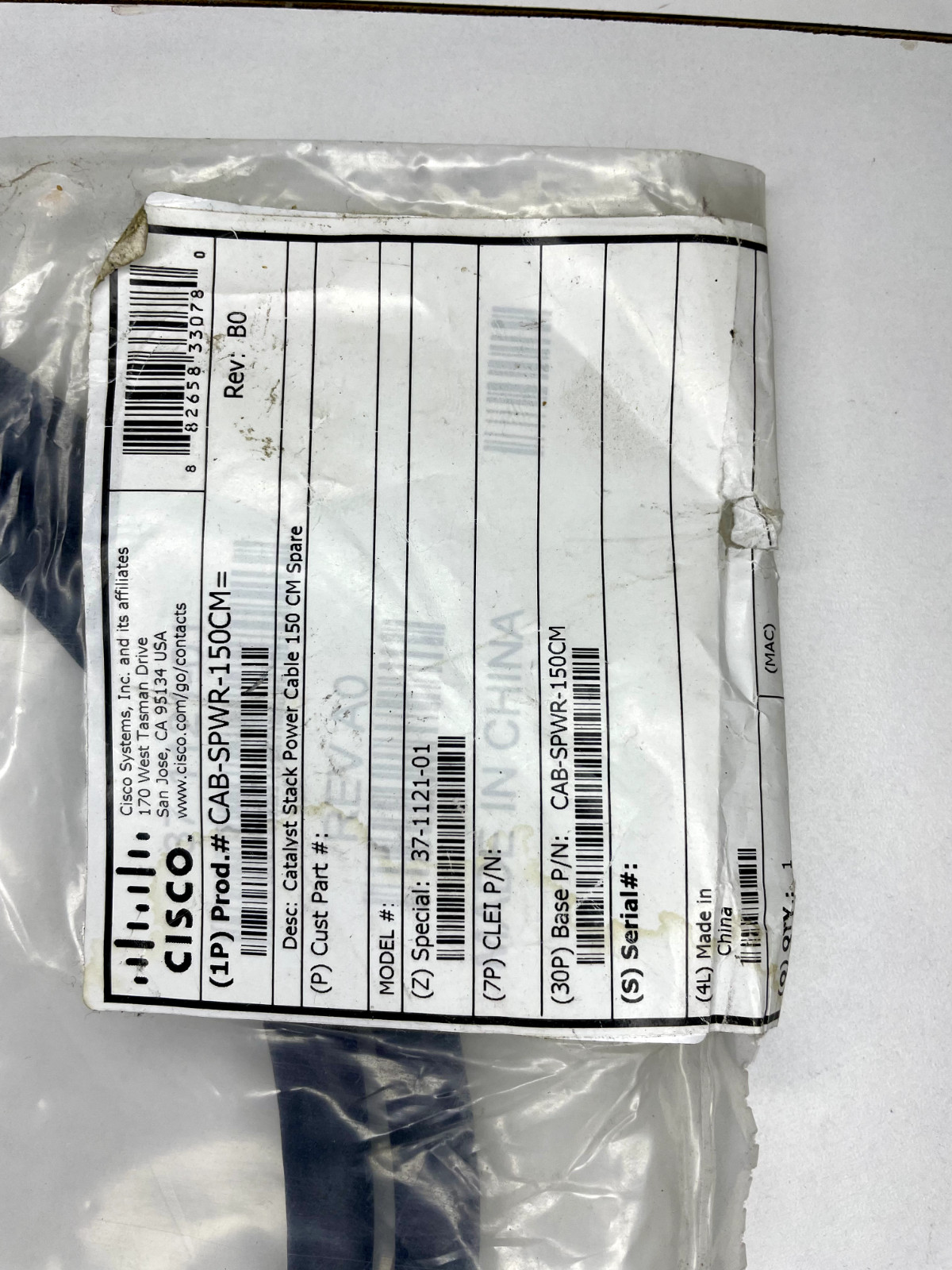 NEW CAB-SPWR-150CM Cisco Switch 3560X 3750X Power Stacking Cable