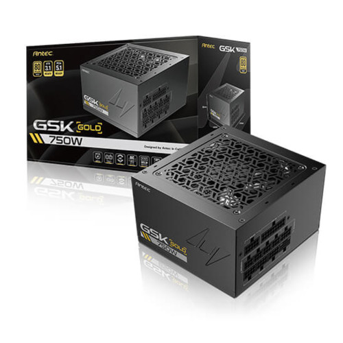 Antec PSU Power Supply GSK 750W ATX3.1 80+ Gold Full Modular ATX Active PFC