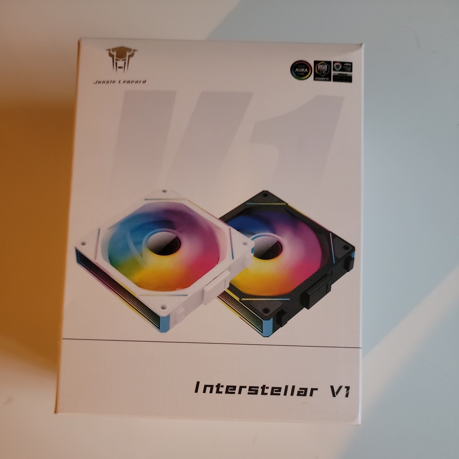 Jungle Leopard Interstellar V1 120mm ARGB PC Fan Black PWM RGB Sync 3pc