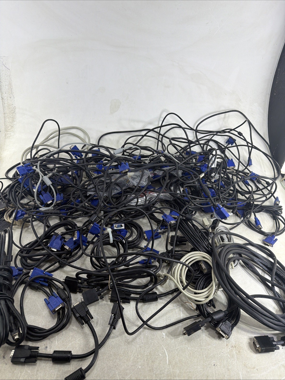 Bulk Lot of  68 VGA  Various Monitor Cables Adapters