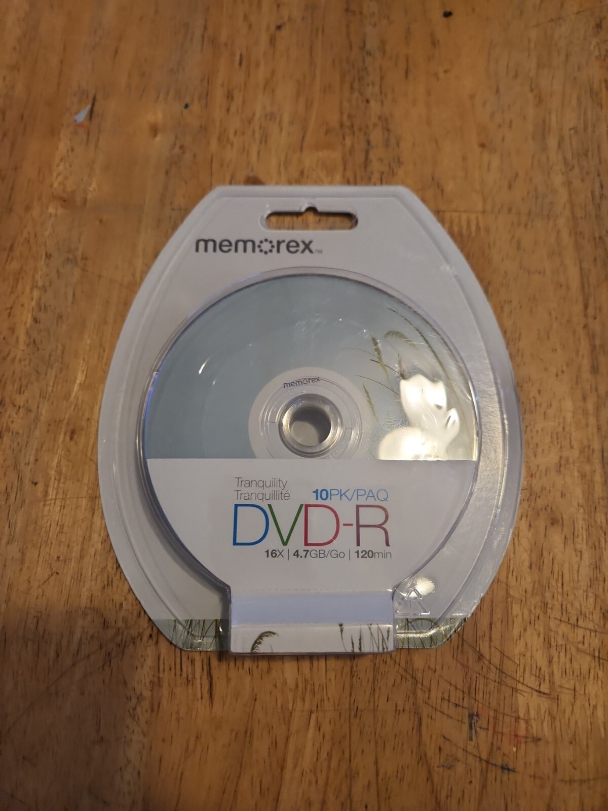 Memorex Tranquility 10 Pack DVD-R 16X 4.7 Gb 120 Minute - NEW Factory Sealed