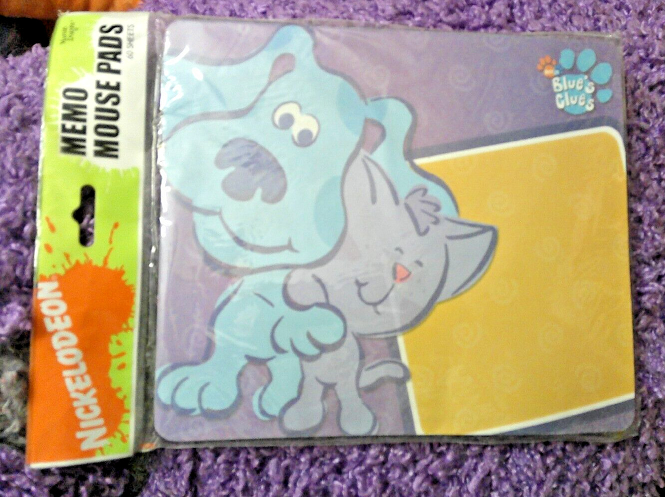 60 SHEETS MEMO MOUSE PAD NICKELODEON BLUES CLUES BRAND NEW