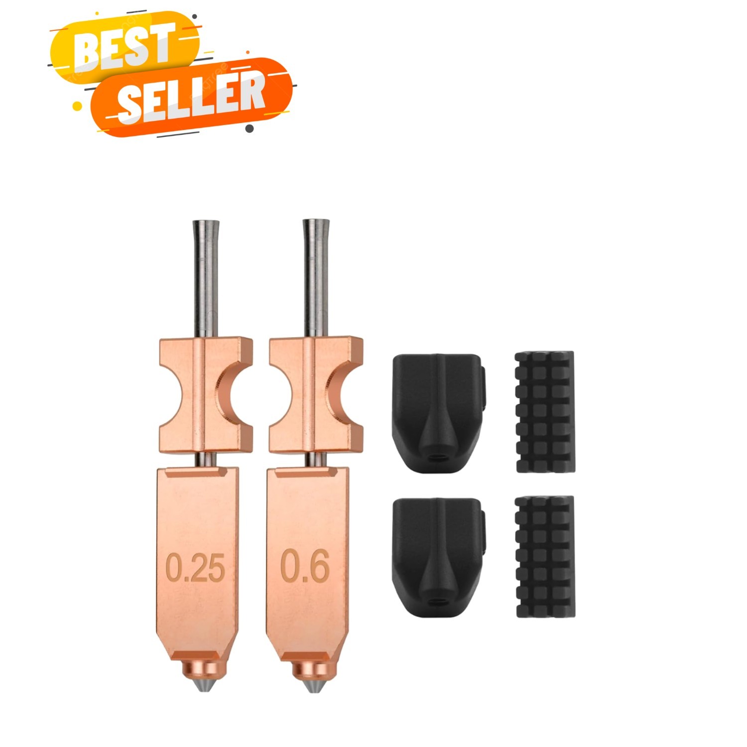 2pcs Upgraded 0.25MM 0.6MM Ad5x Nozzles Hotend Kit for AD5X Quick-Detachable ...