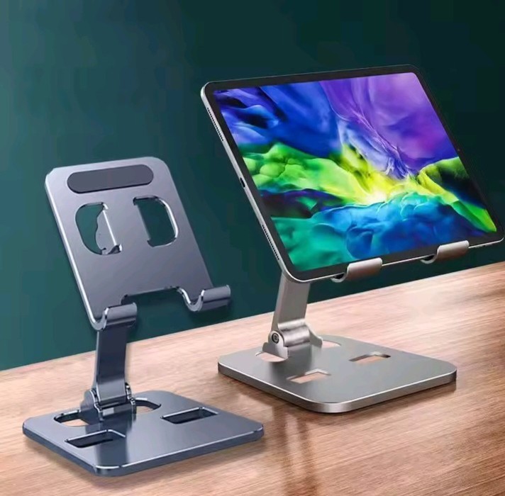 Adjustable Tablet Stand Holder Foldable Aluminum Desk Mount for iPad and Tablets