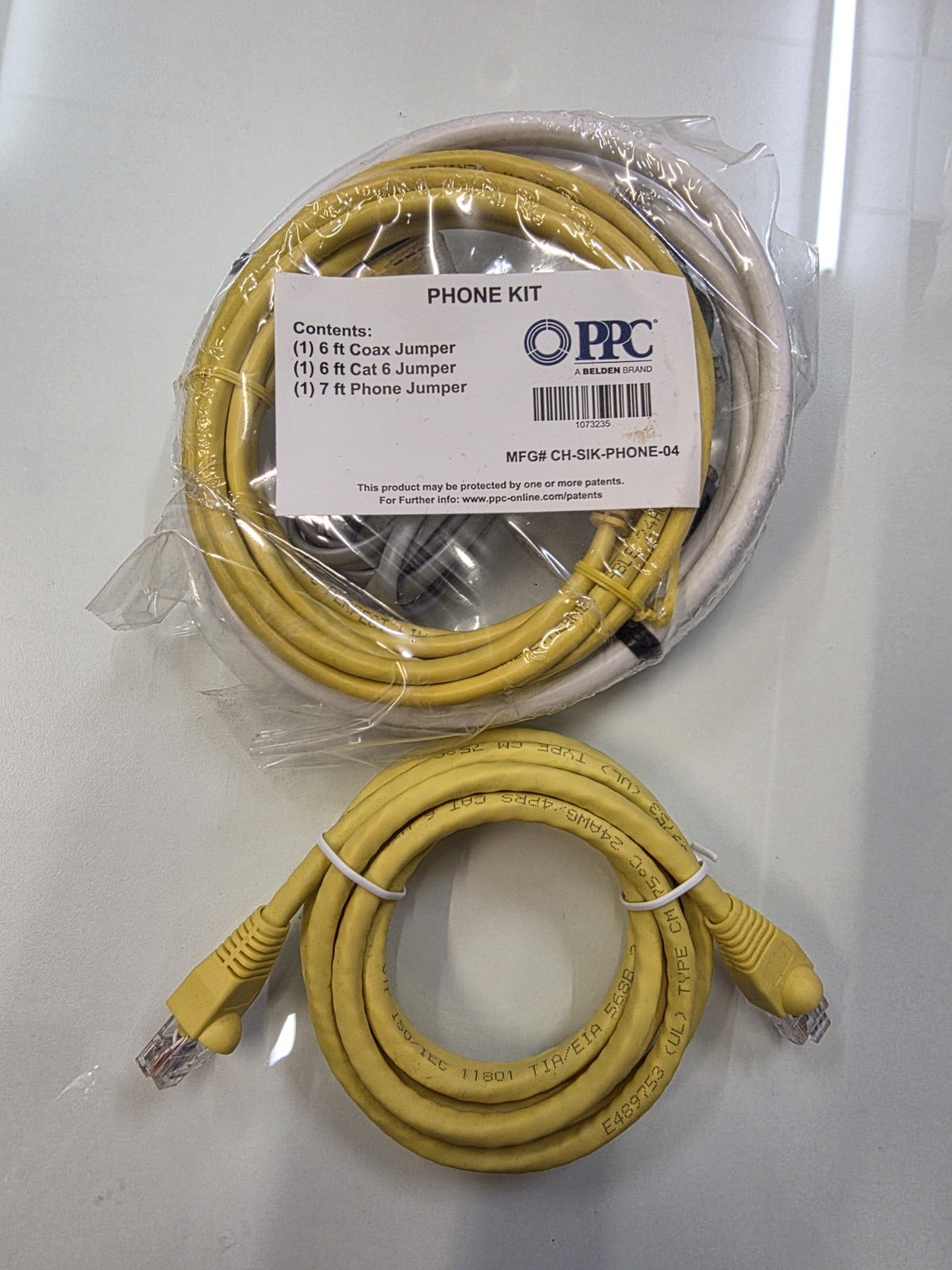 PPC, A Belden Brand Phone / Cable Kit - One 6-Feet Coax Jumper