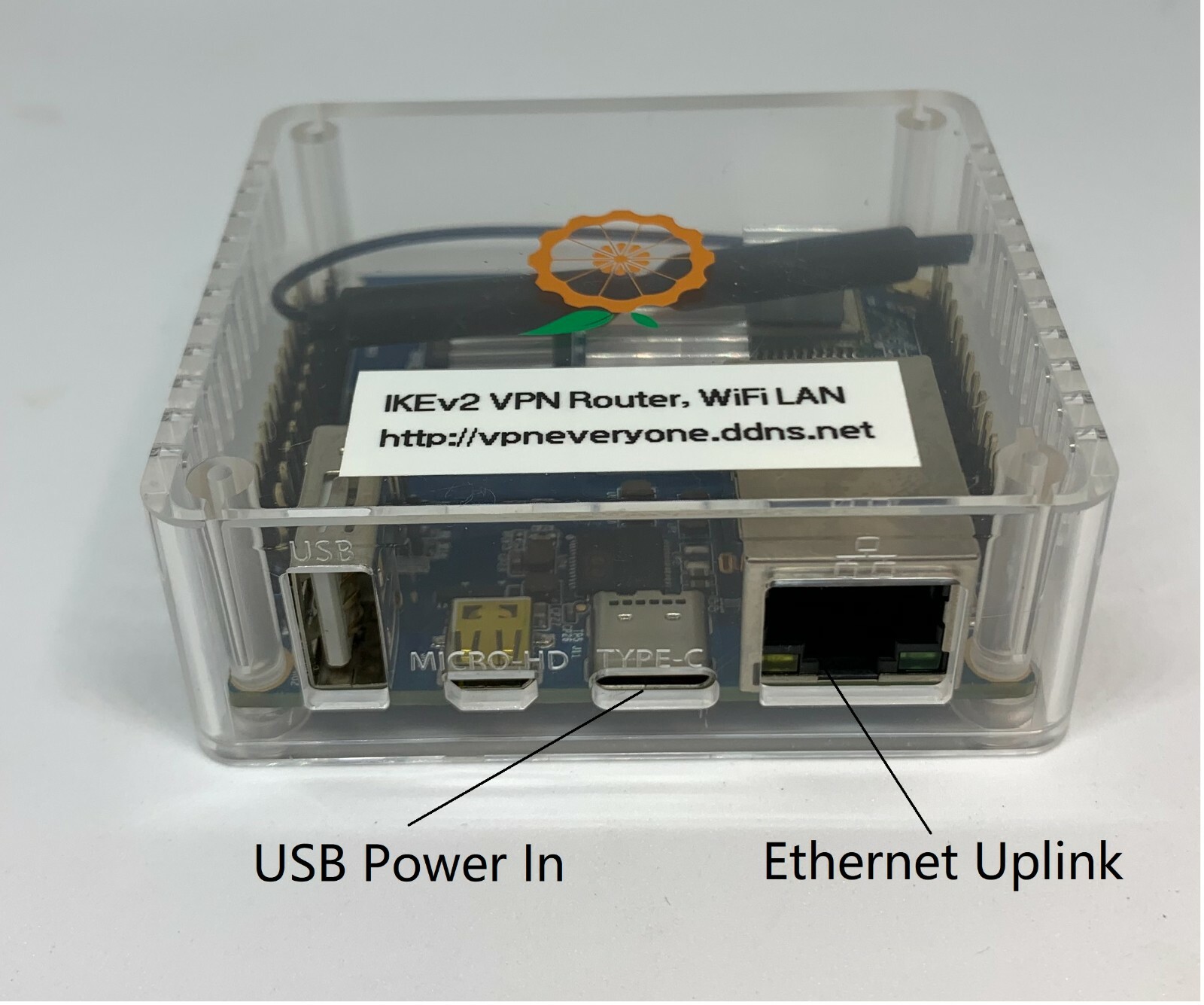 IPSec IKEv2 VPN Wireless hotspot or Wired Router, 12 months VPN service included