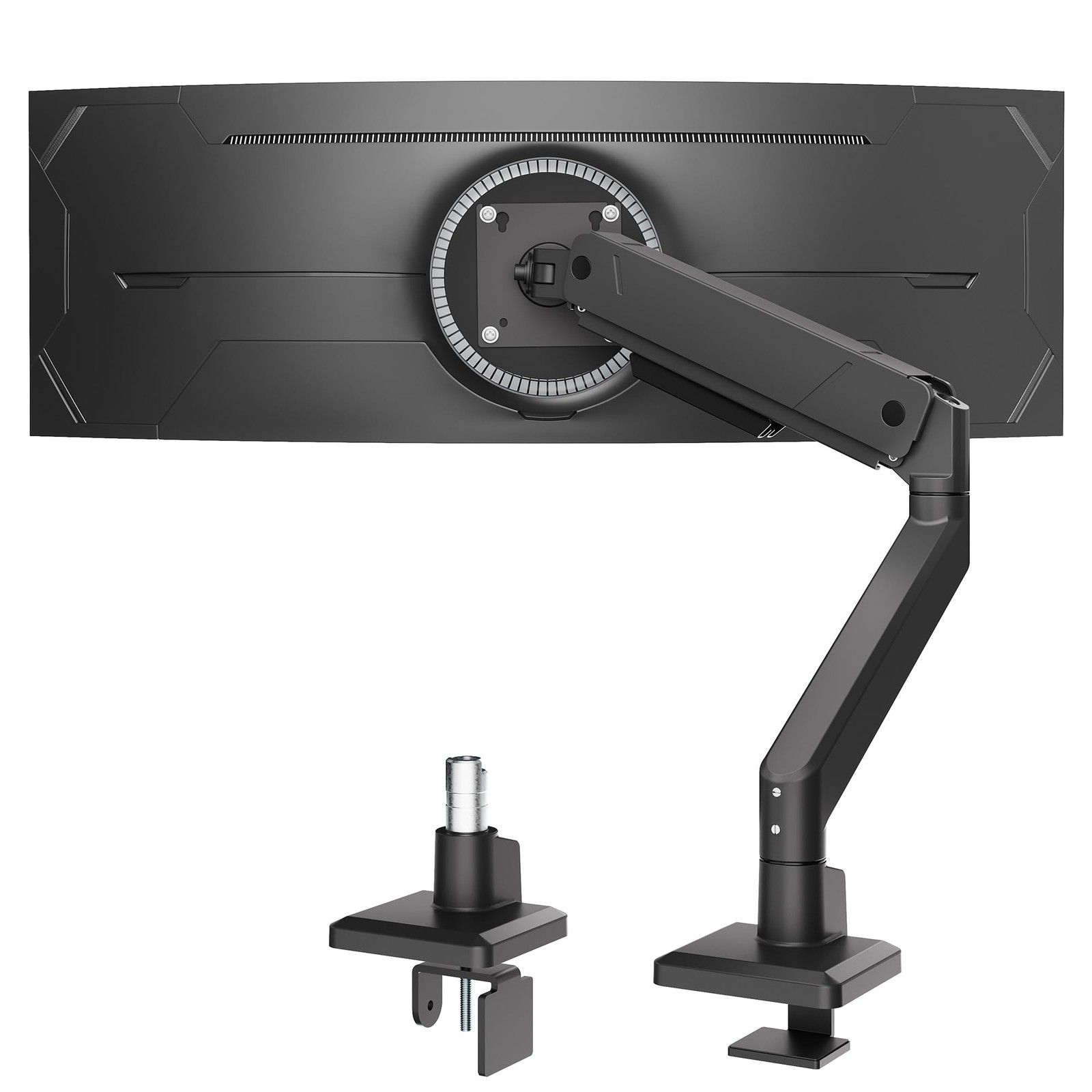 Best monTEK Single Monitor Arm for Max 45 Inch Ultrawide Screens Adjustable Desk