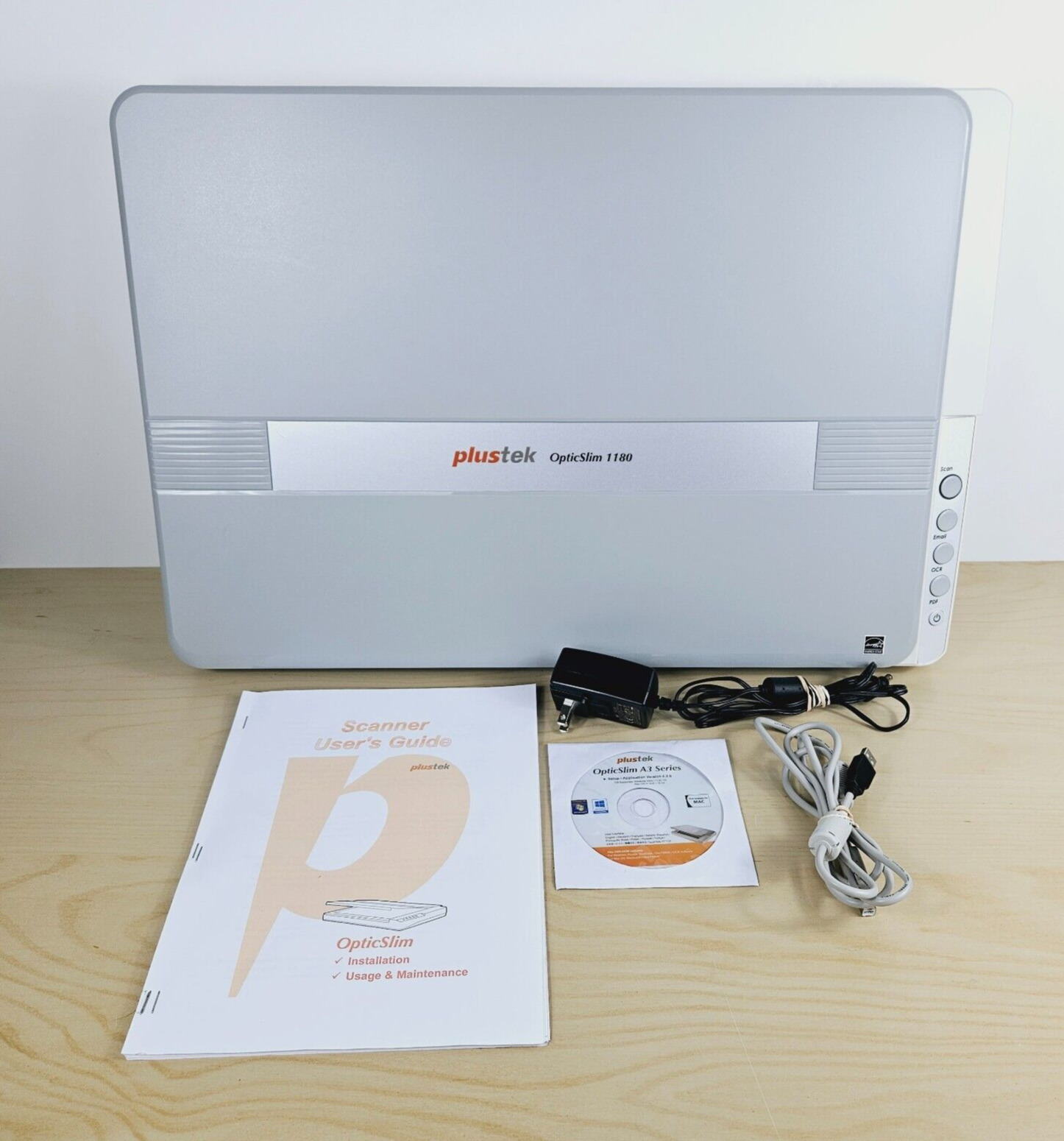 Plustek OpticSlim 1180 A3 Large Format Flatbed Document Scanner 1200 DPI Tested