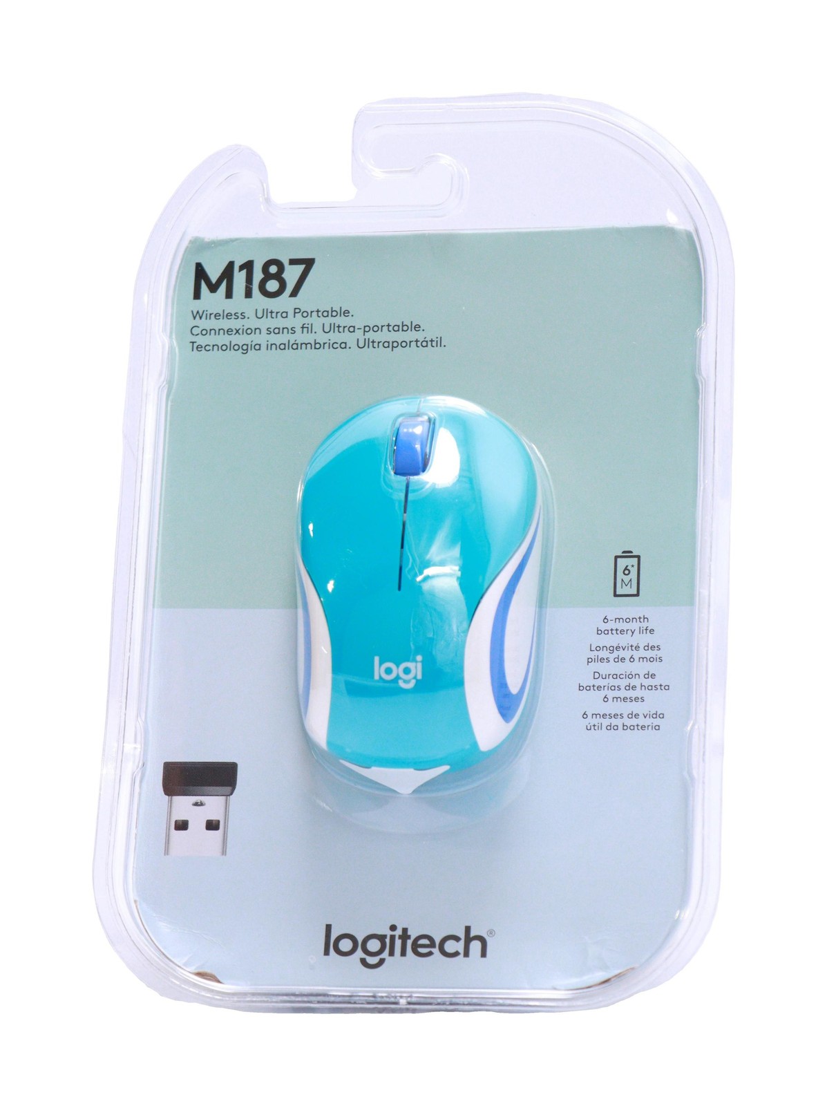 Logitech Wireless Mini Mouse M187 Ultra Portable 1000 DPI