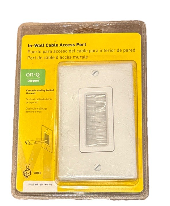 Legrand On-Q WP1014-WH-V1 Cable Access Port White New