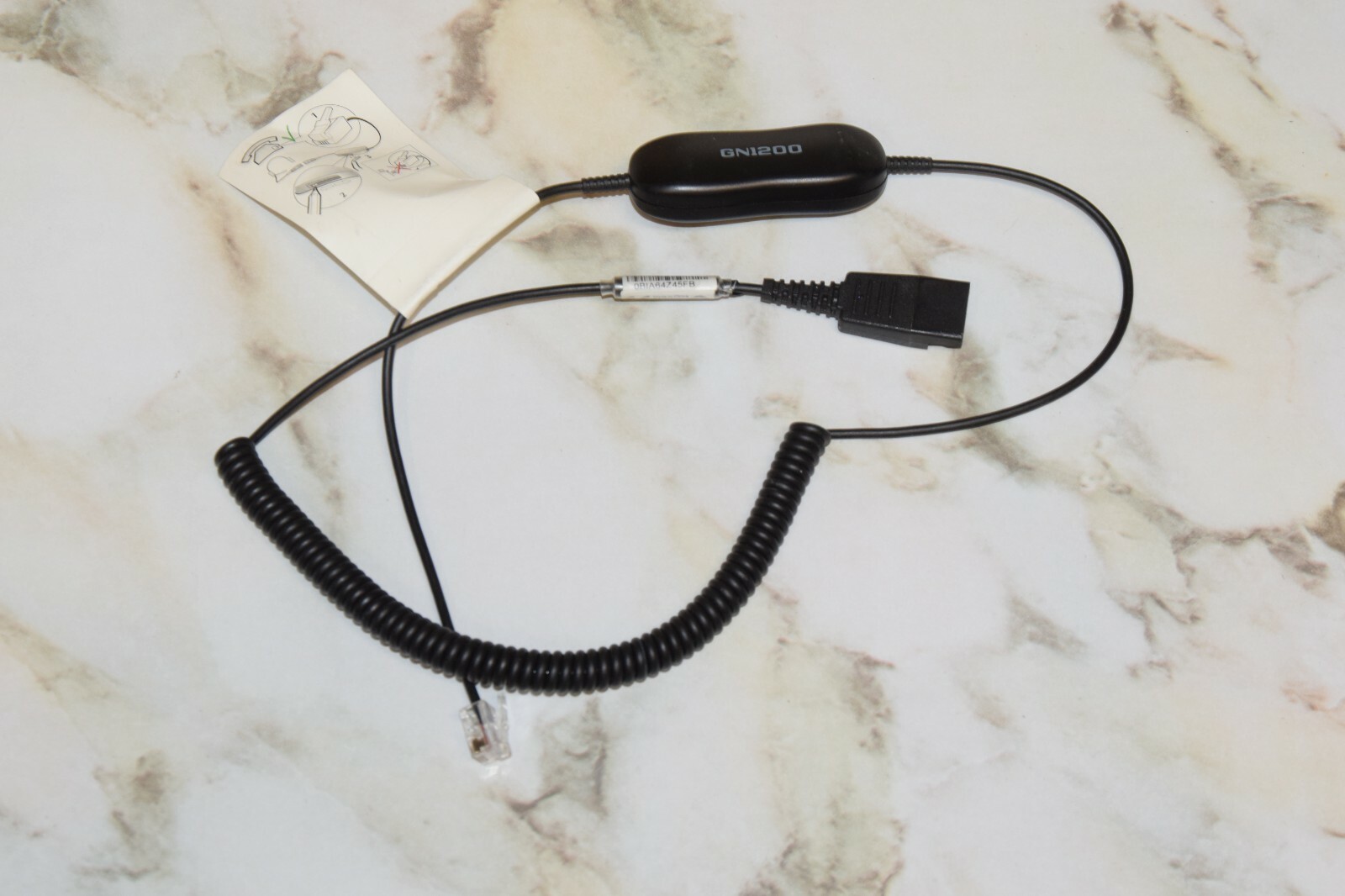 Jabra GN1200 88011-99 Smart Cord headset Cable Used