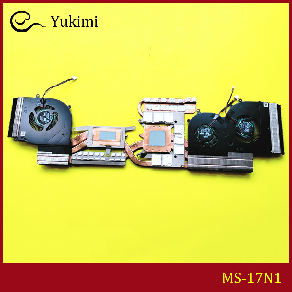 MS-17N1 FOR MSI Creator Z17 Black Laptop CPU Graphics Cooling Heatsink Fan