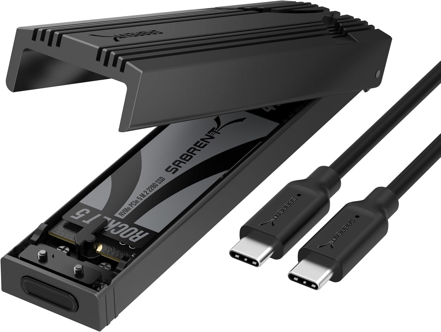 SABRENT USB-C NVMe Enclosure & Reader, M.2 PCIe SSD, 10Gbps (EC-PNVO)