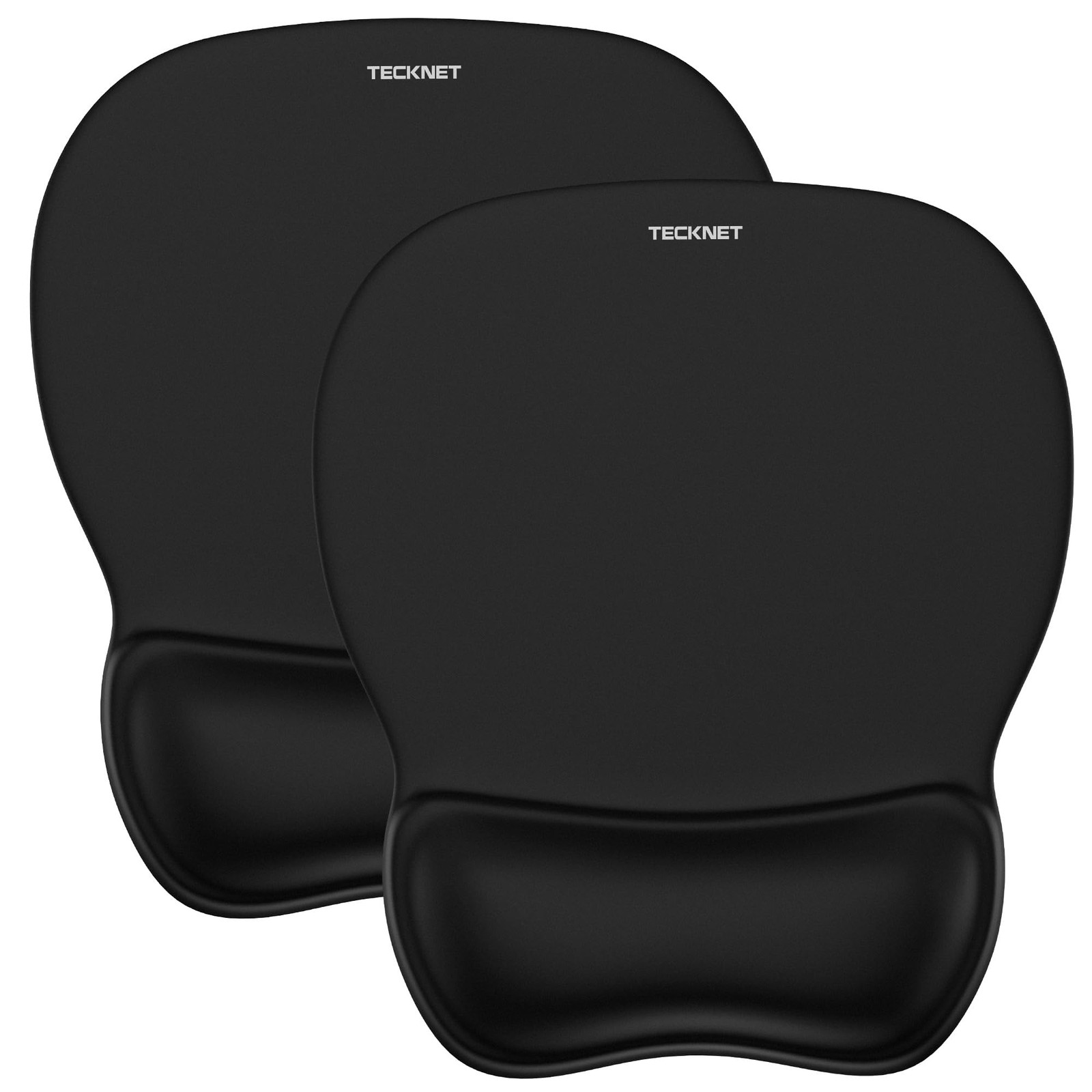 2 PCS Gel Mouse Pad Wrist Rest Ergonomic Support Non Slip Charcoal Black