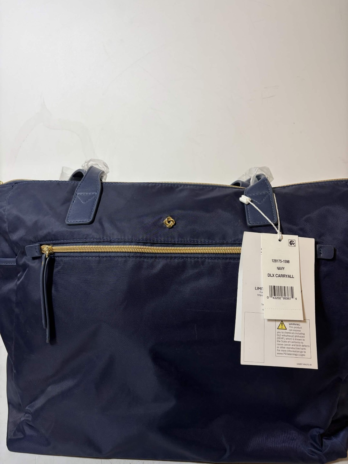 Samsonite - Mobile Solution Deluxe Carryall for 15.6" Laptop - Navy Blue