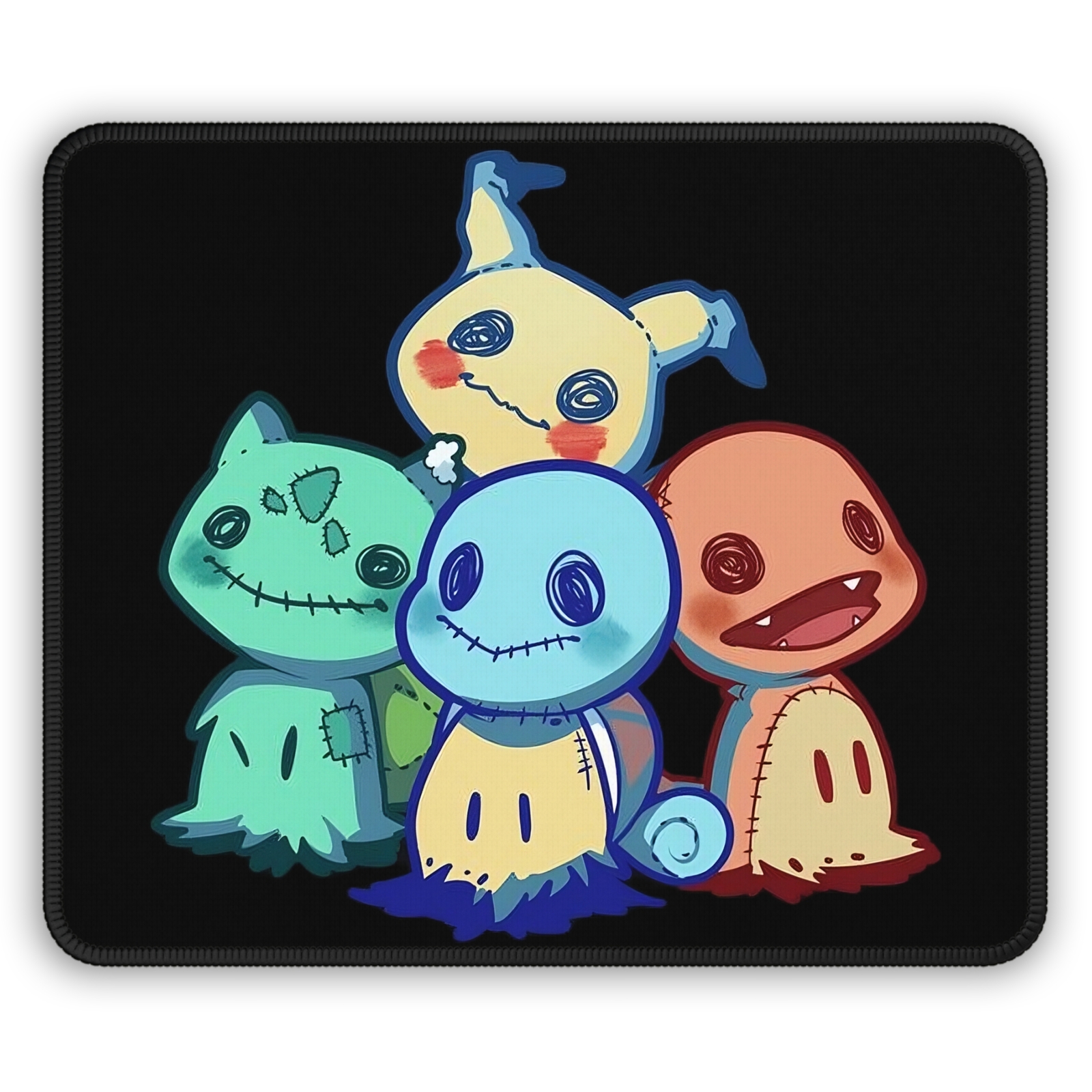 Pikachu Charmander Squirtle Bulbasaur Starter Pokemon Gaming Mouse Pad