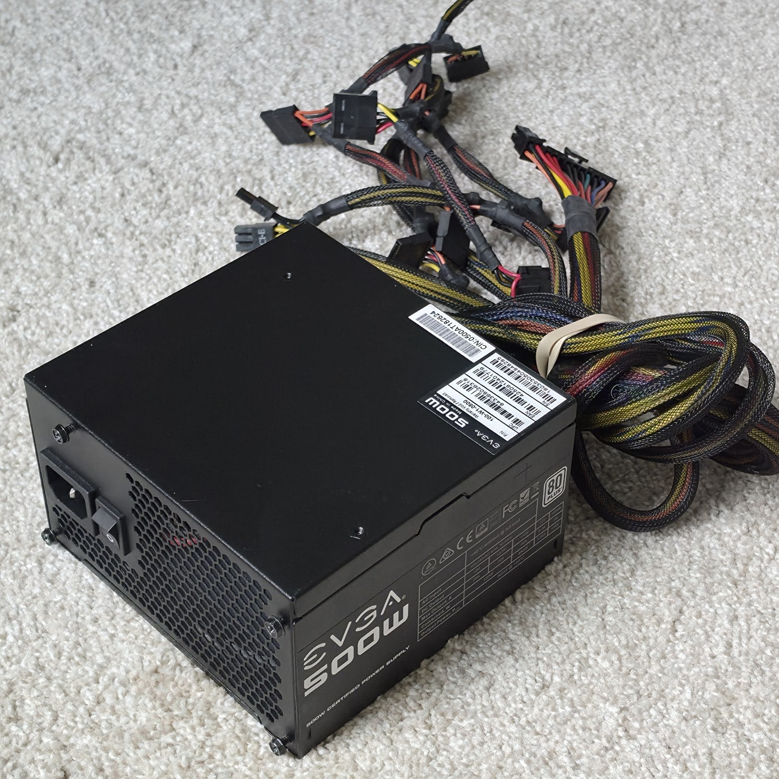 EVGA 500W 80 Plus 100-W1-0500 Power Supply