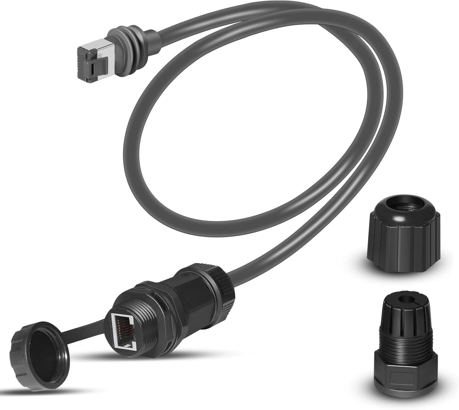 Starlink Gen 3/Mini Ethernet Adapter 2-Foot Cable IP68 Waterproof RJ45 Coupler