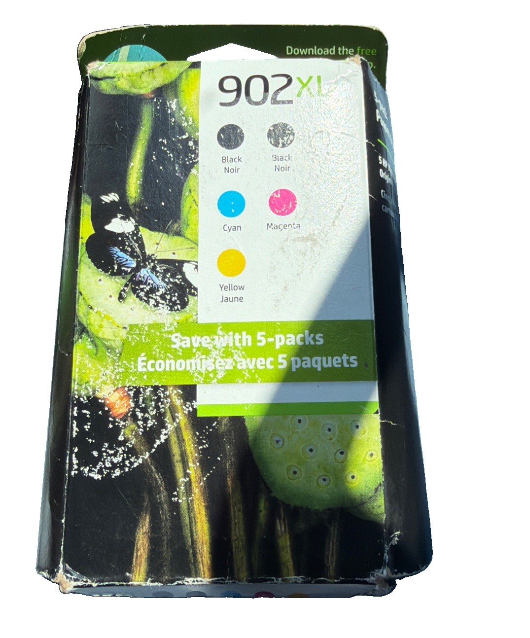 HP Genuine Original 902xl 4 Pack Ink Cartridges + Additional Yellow. Exp 3/26