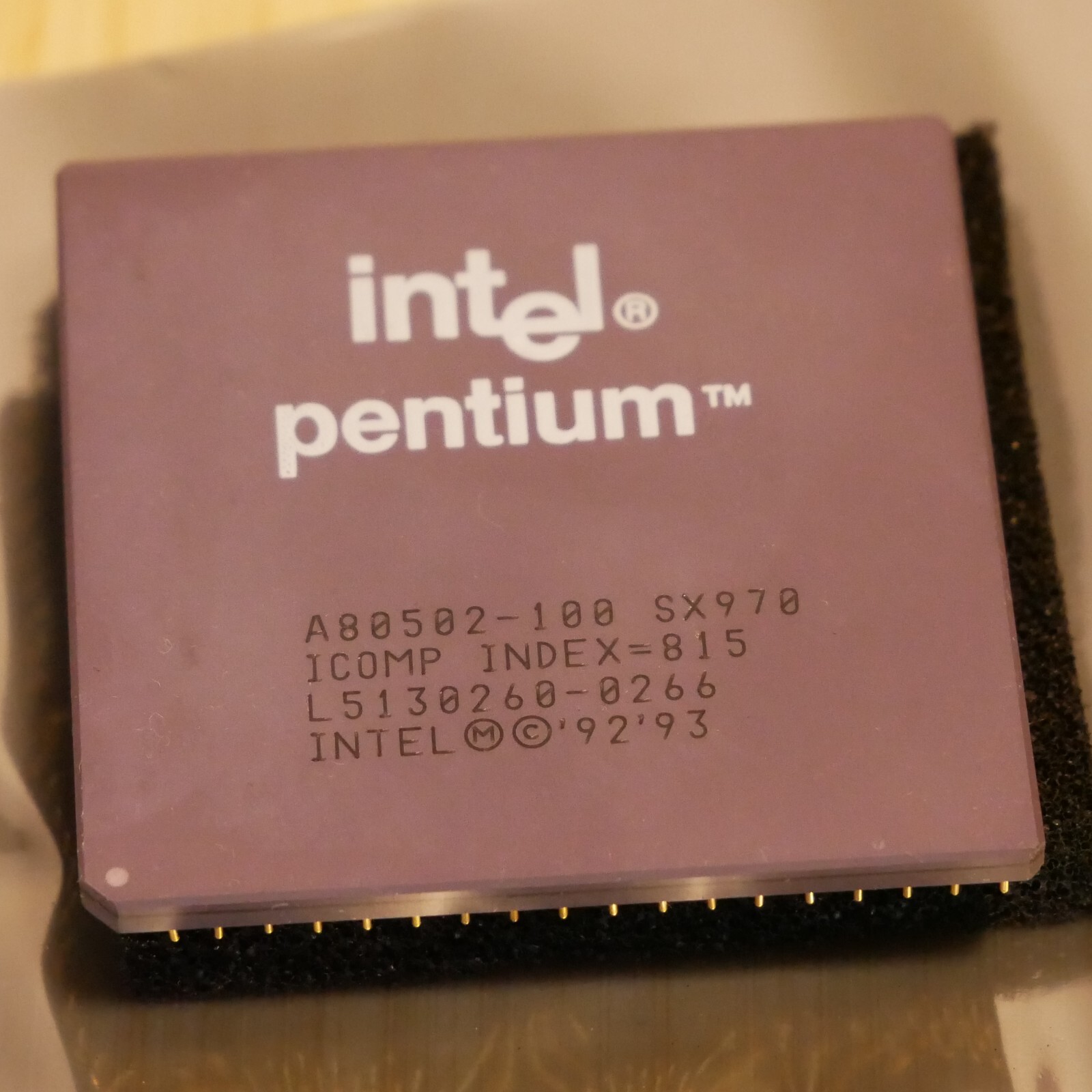 Intel Pentium 100MHz A80502100 SX970 CPU Processor Tested & Working 02