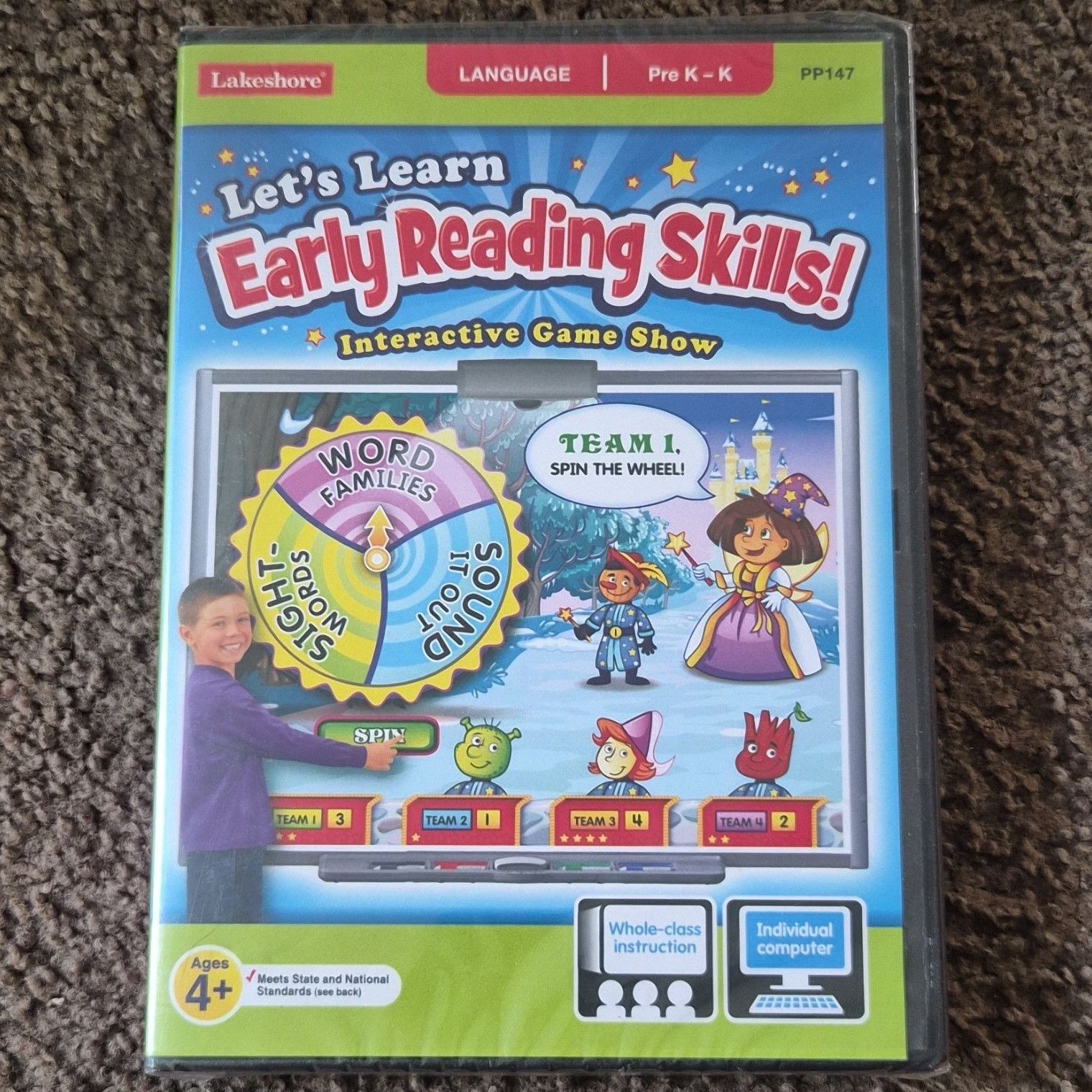 Lakeshore Let's Learn Early Reading Skills Windows CD English Pre K-K PP147