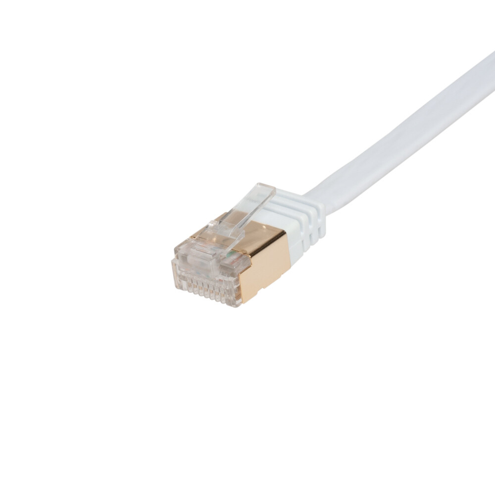 CAT7 Flat U/FTP Ethernet Patch Cable 10Gbps LAN Network Cord Multipack LOT