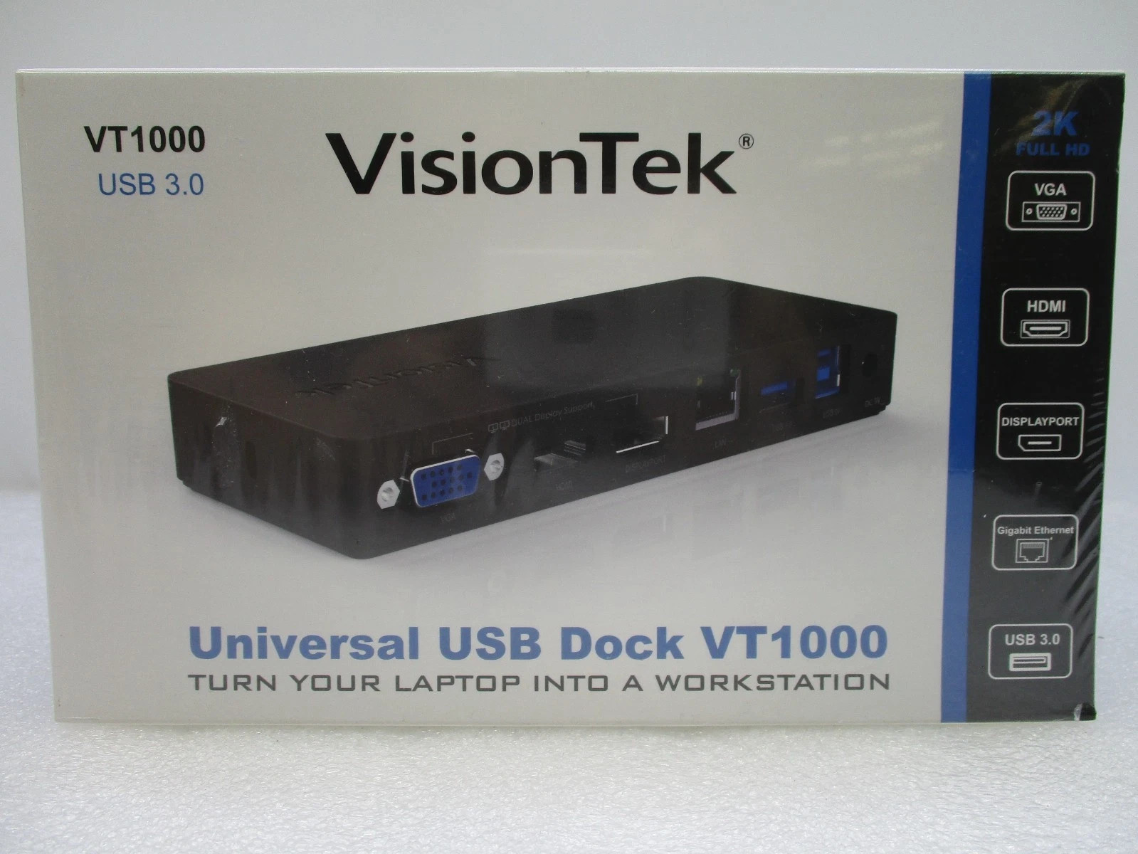 LOT OF 26  Visiontek VT1000 Dual Display USB 3.0 Docking Station 901147 T8-A7