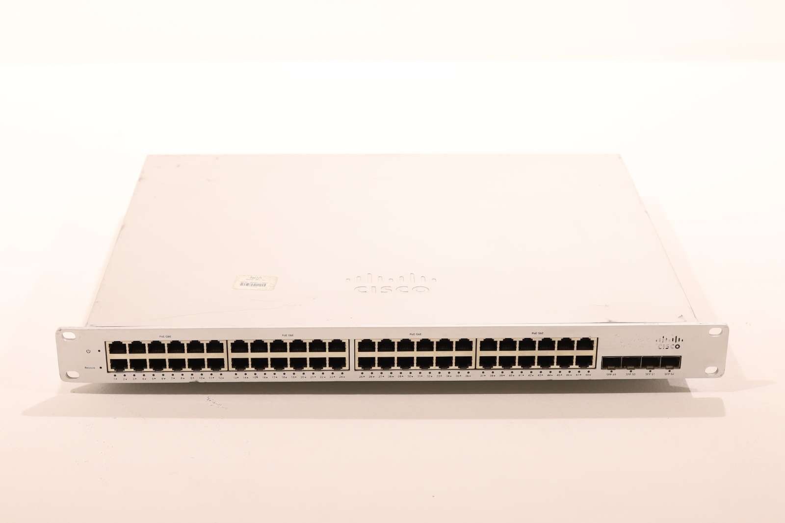 Cisco Meraki MS220-48LP-HW 48-Port PoE+ 4xSFP Network Switch P/N: 600-21040-B