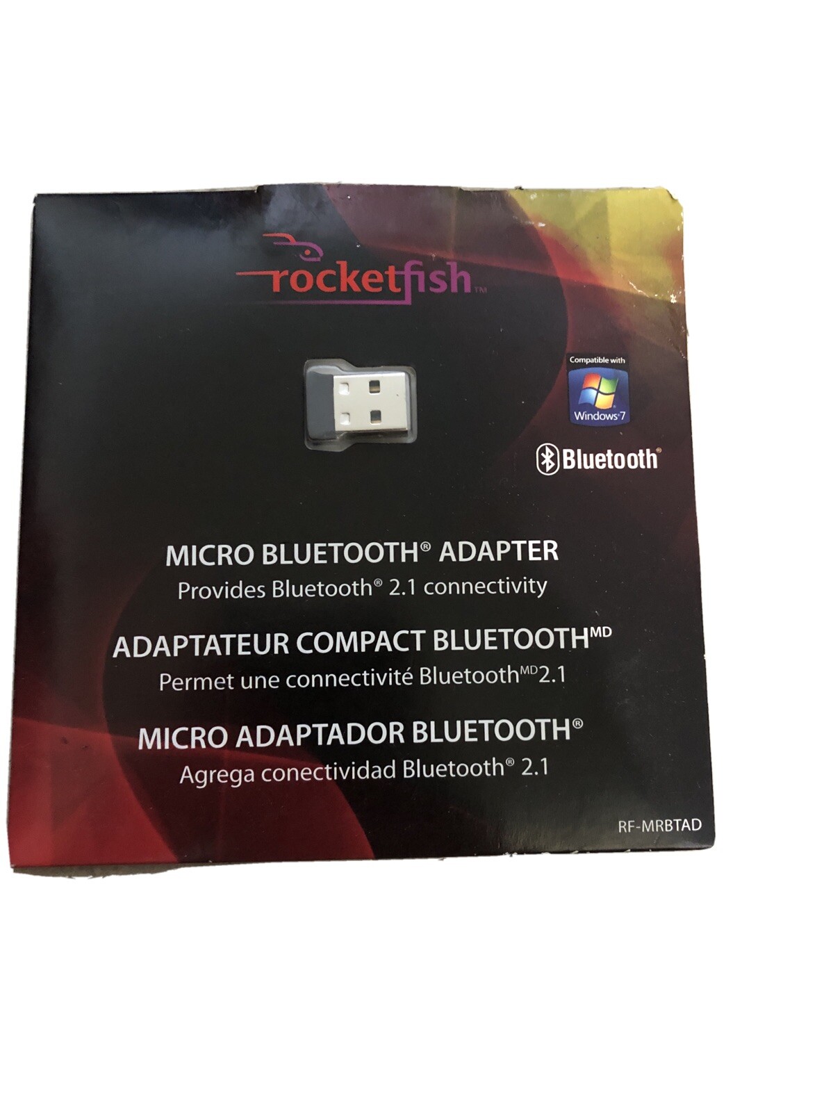 ROCKETFISH BLUETOOTH MICRO ADAPTER, RF-MRBTAD, NEW IN PACKAGE