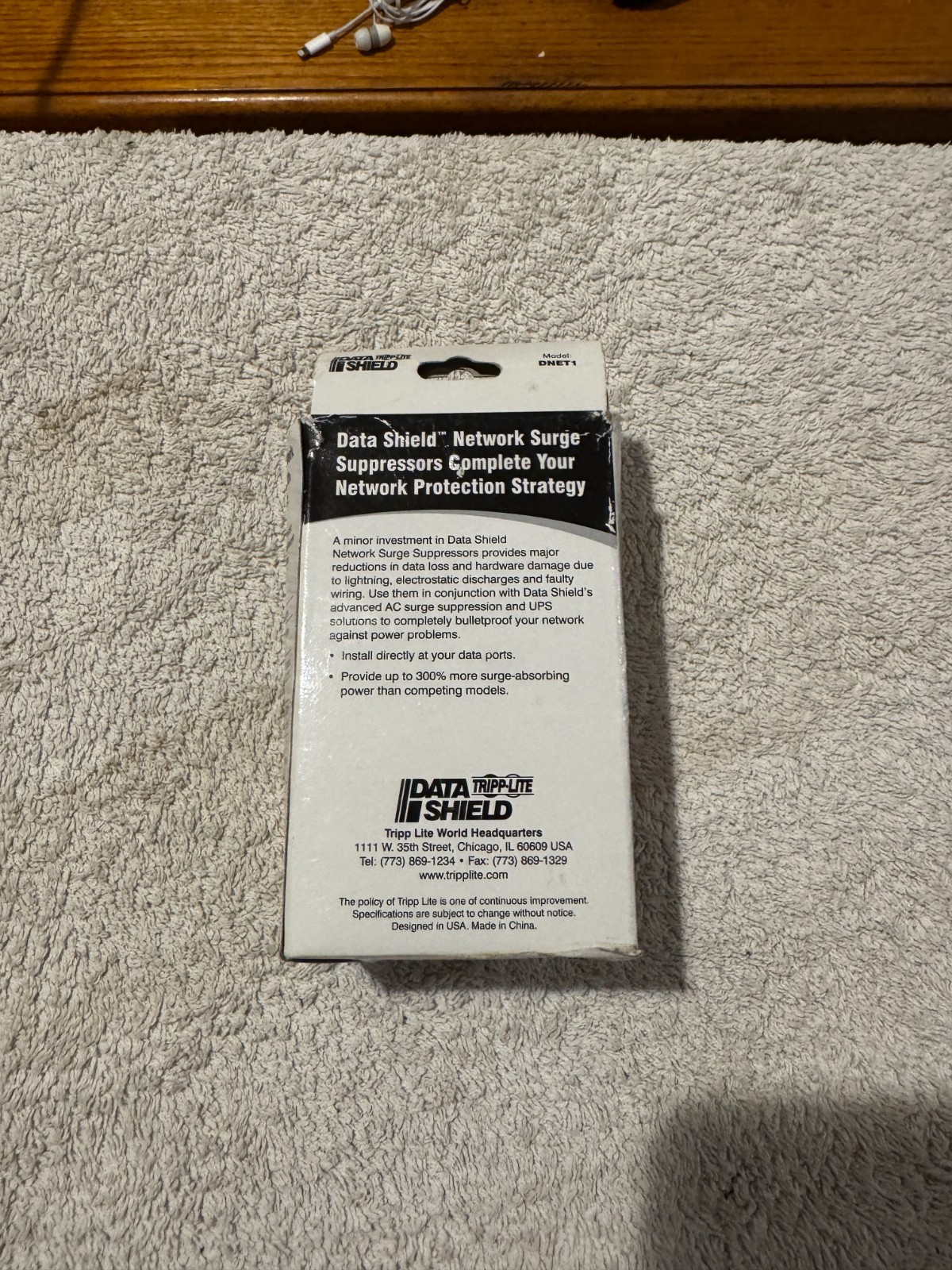 Tripp-Lite DNET1 Network Surge Suppressor - Open Box