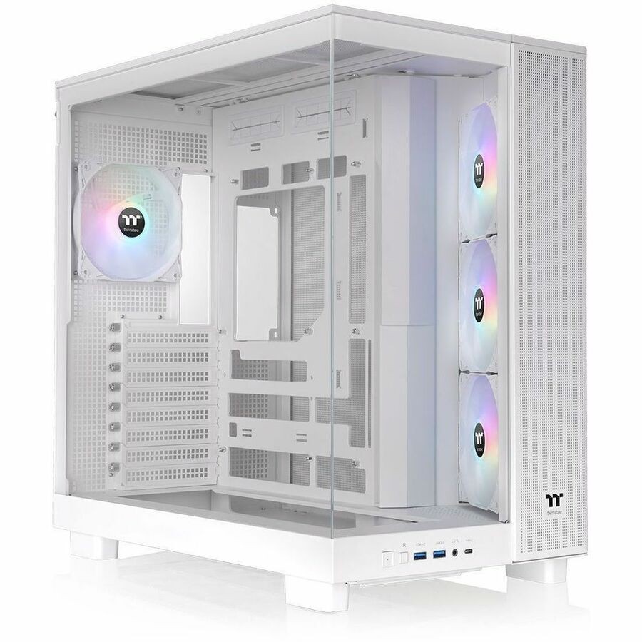 Thermaltake View 380 XL TG ARGB Snow Mid Tower Chassis CA-11E-00M6WN-00