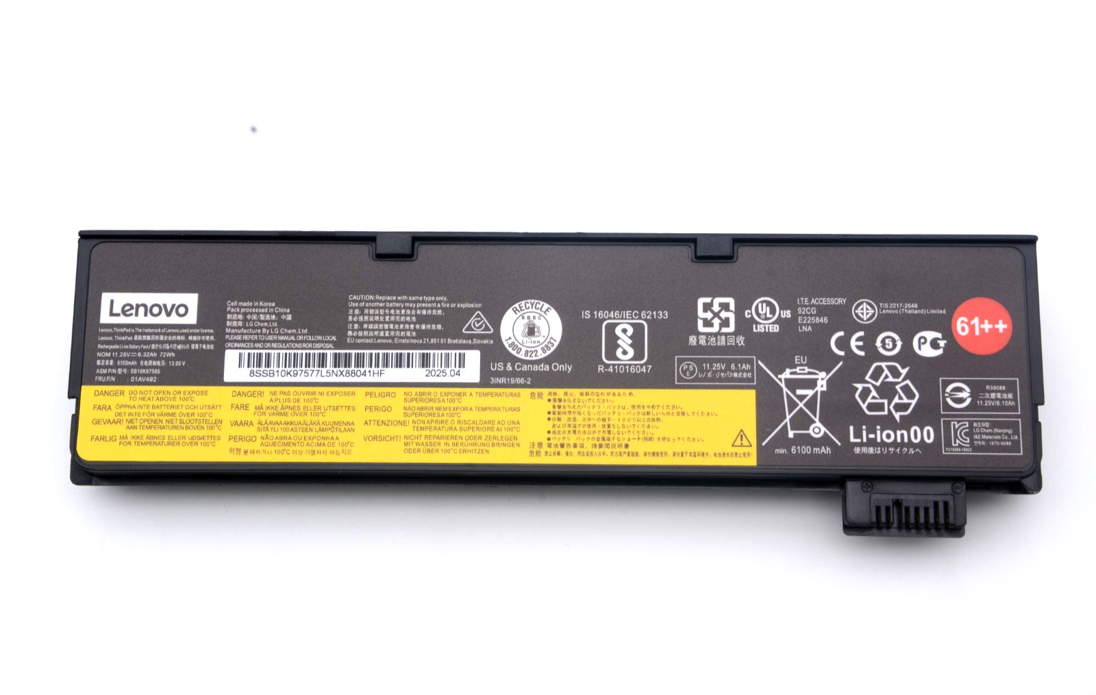 OEM Genuine 72WH 01AV427 Battery For Lenovo ThinkPad T570 T580 P51s P52s 61++ US