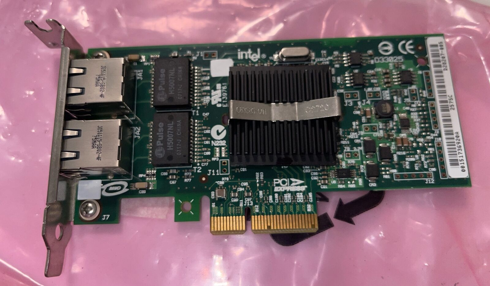 Intel Sun 371-0905-03 Dual-Port PCI-e 1Gbps Gigabit Ethernet Server Network Card