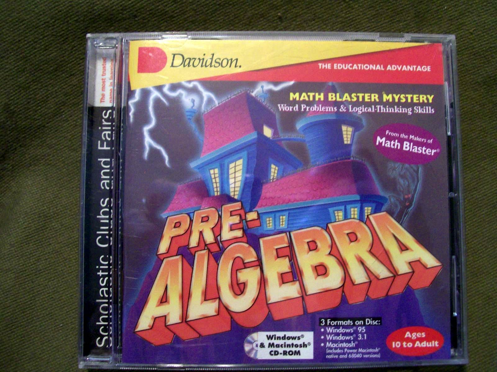 Davidson Math Blaster Mystery Pre-Algebra Ages 10 - Adult Windows/Mac CD-ROM