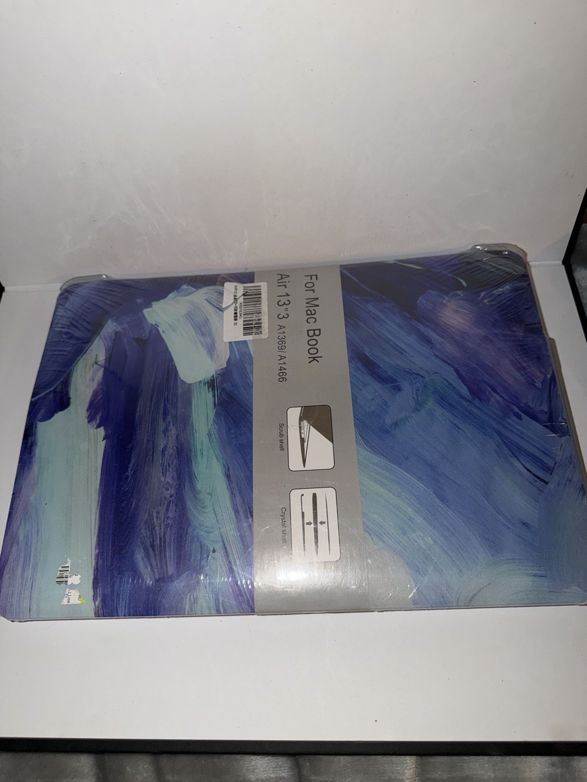 MacBook Air 13.3” A1369 A1466 Hard Shell Case Blue Purple Abstract Cover New