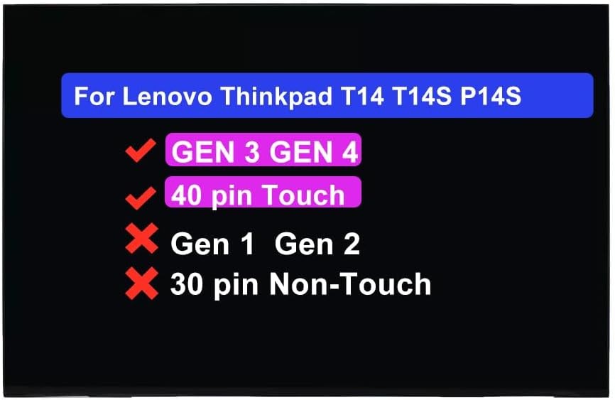 14.0" LCD Screen for Lenovo Thinkpad X1 Carbon 11th Gen 21HM FHD+Touch Display