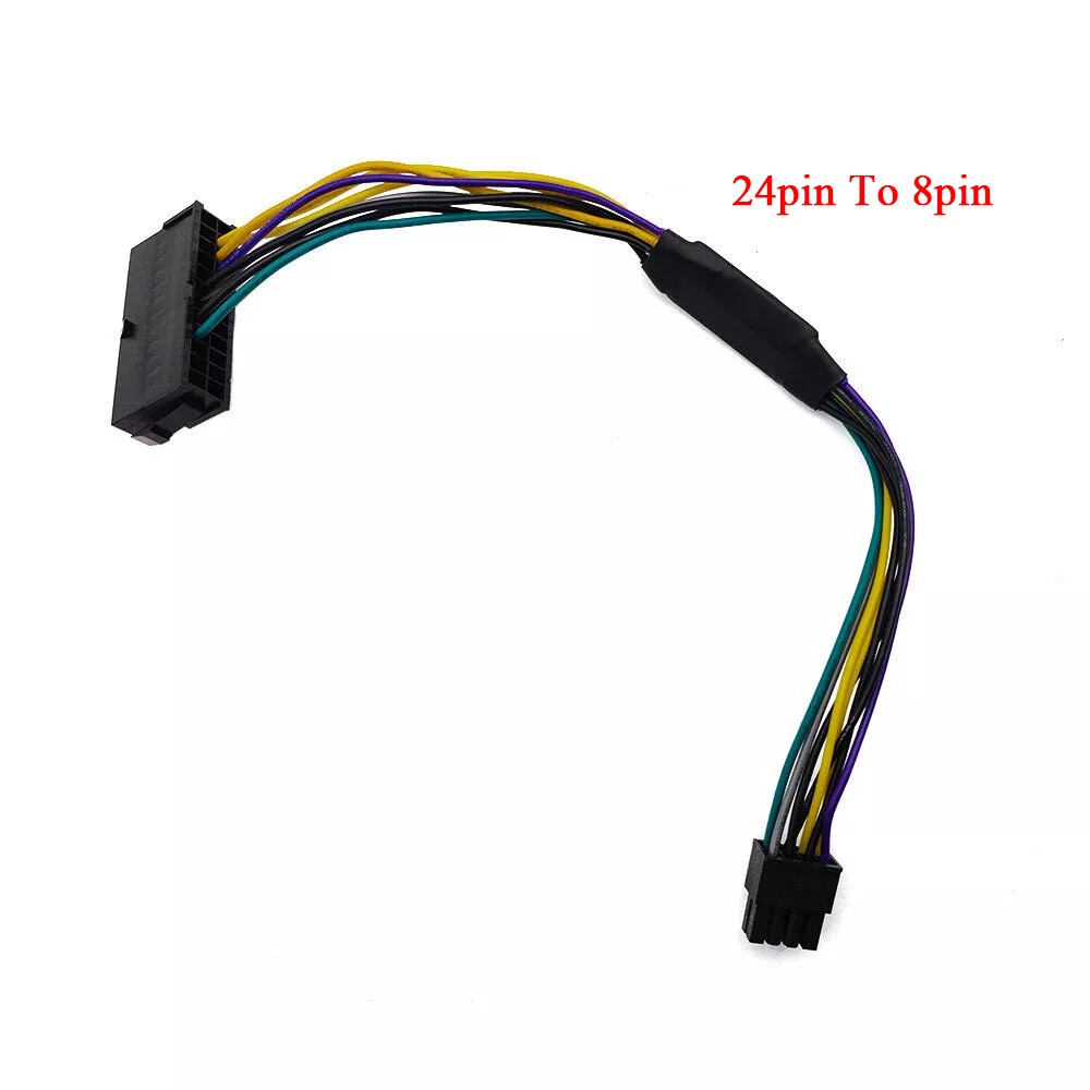 New For DELL Optiplex 3020 7020 9020 T1700 ATX Power Supply Cable 24Pin to 8Pin