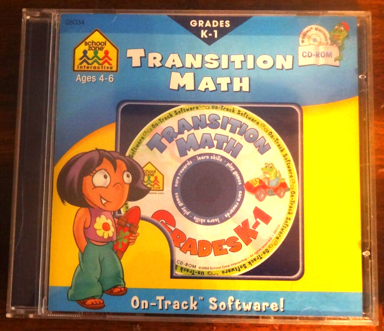 Transition Math - Grades K-1, On-Track Software - Ages 4-6 - School Zone