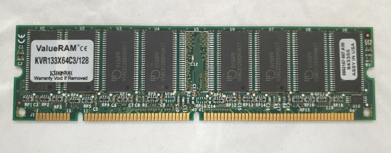 Kingston ValueRAM 128mb PC133 SDRAM Memory Module KVR133X64C3/128