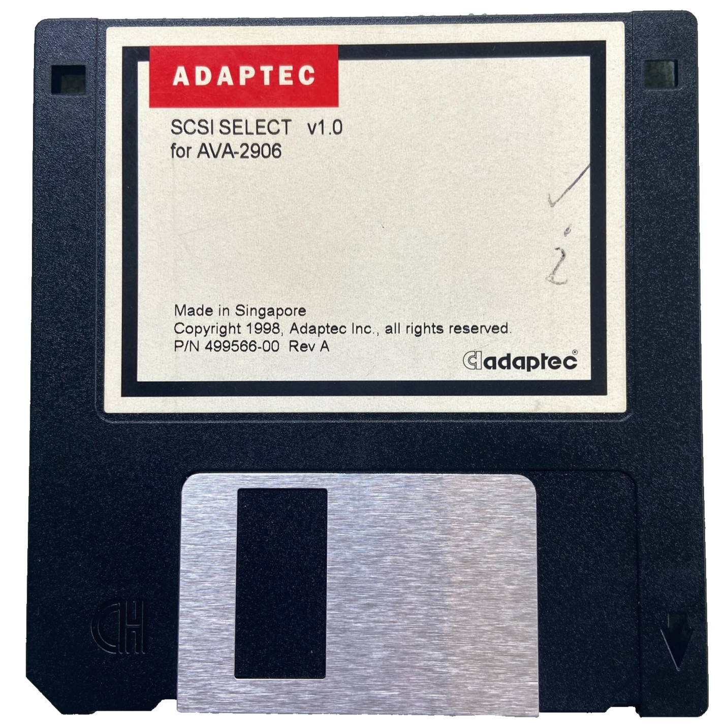 Adaptec SCSI Select AVA-2906 v1.0 Software Drivers 1998 499566-00 Vintage PC