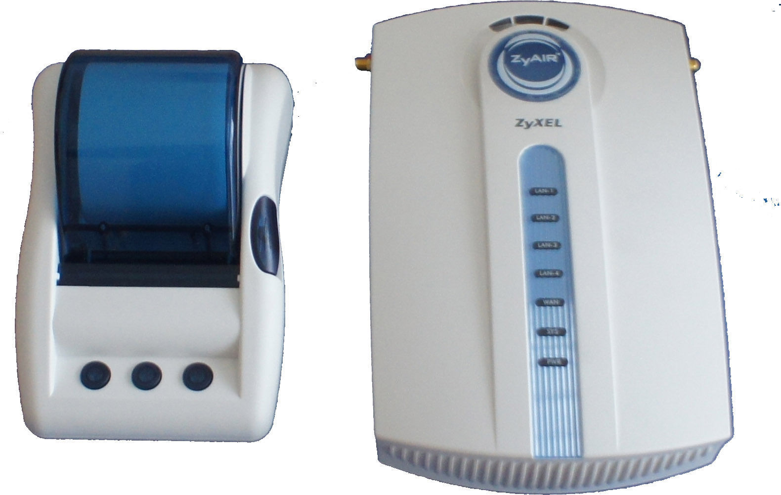 Zyxel G-4100 V2 ZYAIR4100 Wireless Router Hotspot with Printer SP-300E #180