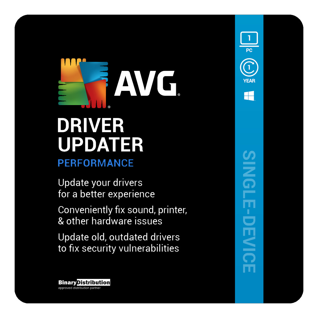 AVG Driver Updater 2026 - 1 PC - 1 Year - Update PC Drivers Fast [Download]