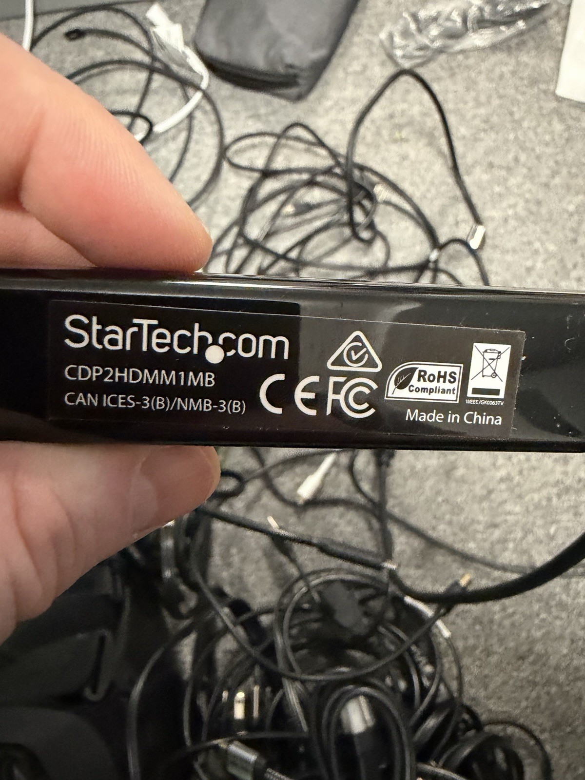 StarTech.com CDP2HDMM1MB USB-C to HDMI Adapter Cable - 1m (3 ft.) - 4K at 30 Hz