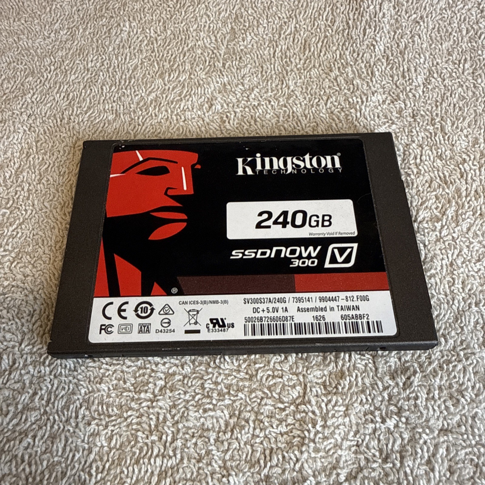 Used Kingston SSDNow 300 V  SV300S37A/240G 240GB 2.5" SATA III SSD w/ 