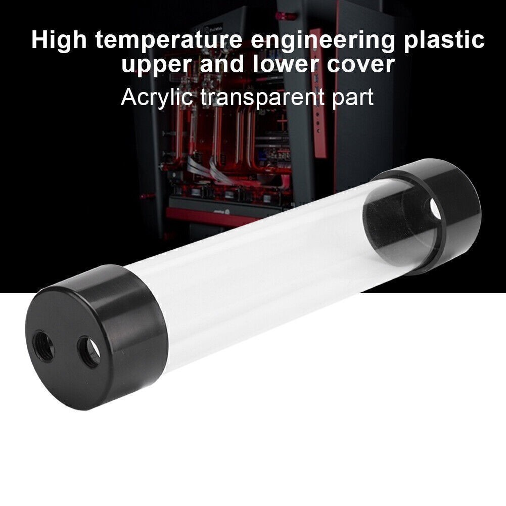 Transparent Cylindrical Computer Water Cooling Water Tank 240MM for Practicality